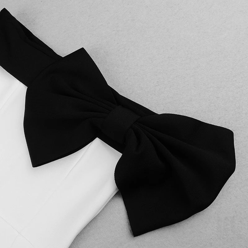 Black and White Bow Dress